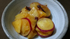 りんごとさつまいもの重ね煮