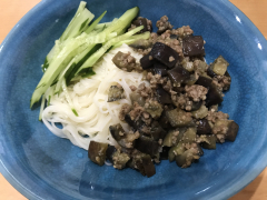 なすとひき肉のそぼろ