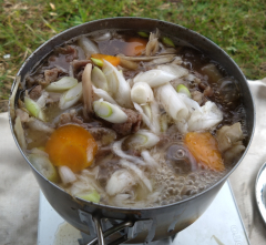 周参見へ徒歩キャンプ