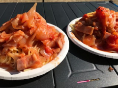 でき上がりパスタ