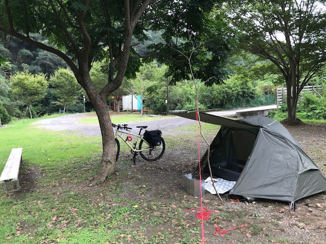 台風前のデイキャンプ